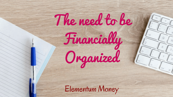 Be financially organized